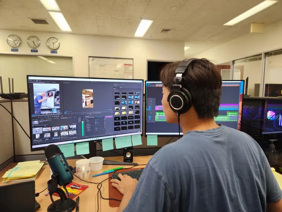 Back in the edit suite